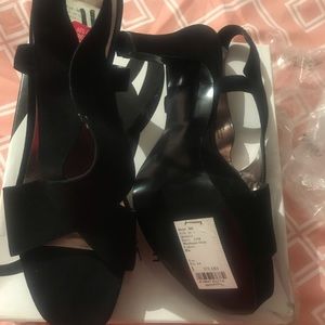 New Suede Black Sandals